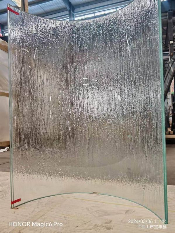 Single curved tempered glass